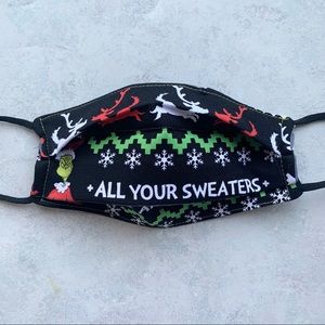 the grinch christmas face masks (adult…